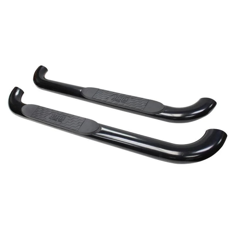 Westin 2009-2018 Dodge/Ram 1500 Reg Cab Platinum 4 Oval Nerf Step Bars - Black - Installation View