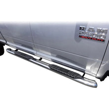 Load image into Gallery viewer, Westin 2009-2018 Dodge/Ram 1500/2500/3500 Crew Cab PRO TRAXX 5 Oval Nerf Step Bars - SS - Side View