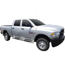 Load image into Gallery viewer, Westin 2009-2018 Dodge/Ram 1500/2500/3500 Crew Cab PRO TRAXX 5 Oval Nerf Step Bars - SS - Back View