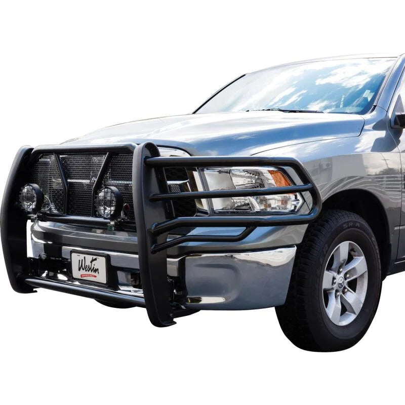 Westin 2010-2018 Ram 25/3500 HDX Grille Guard - Black - Back View