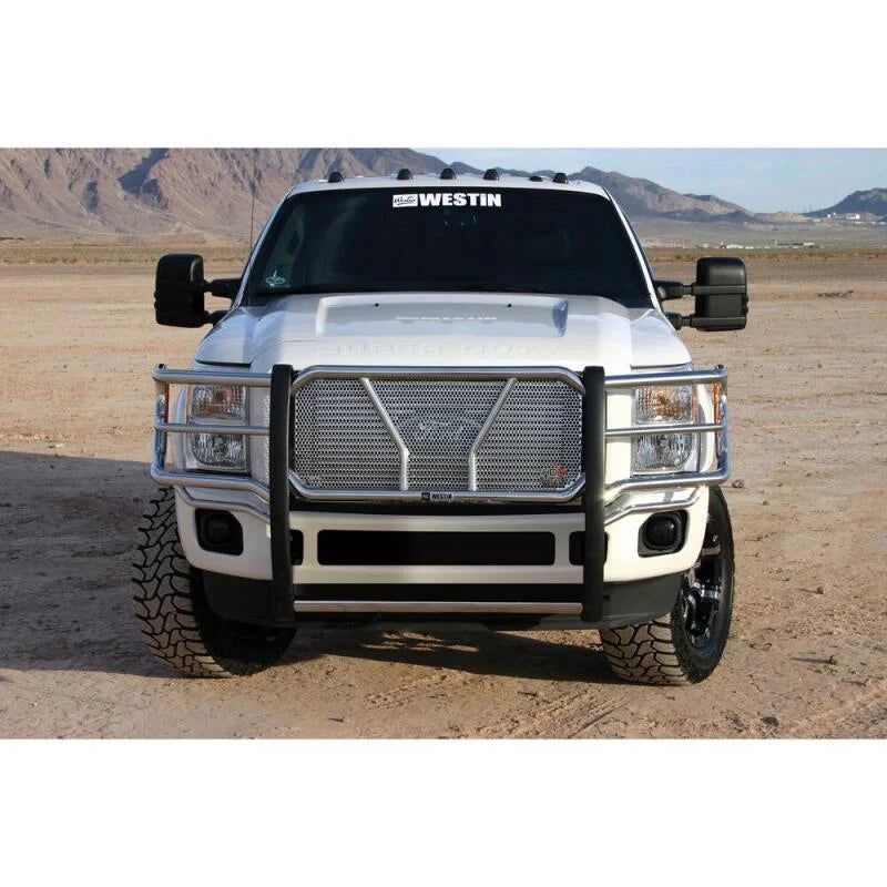 Westin 2011-2016 Ford F-250/350HD Super Duty HDX Grille Guard - SS - Installation View