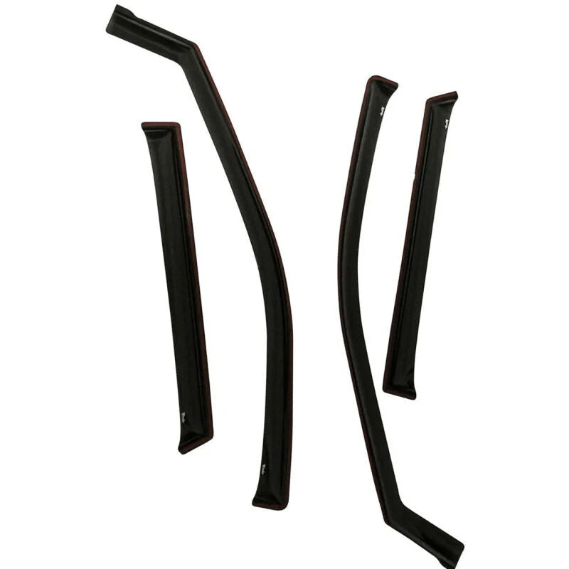 Westin 2011-2018 Jeep Grand Cherokee Wade In-Channel Wind Deflector 4pc - Smoke - Side View