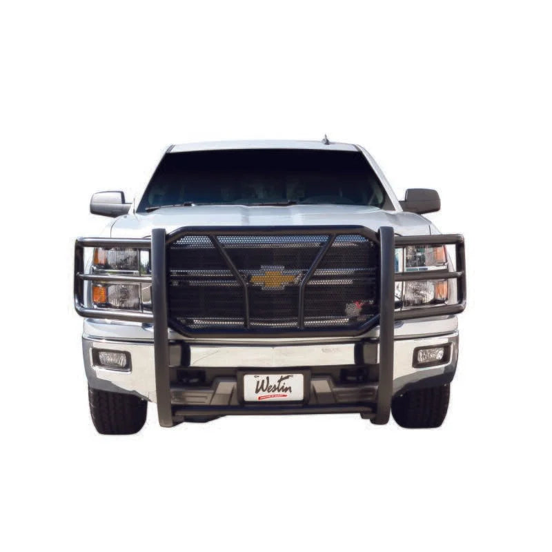 Westin 2014-2015 Chevrolet Silverado 1500 HDX Grille Guard - Black - Installation View