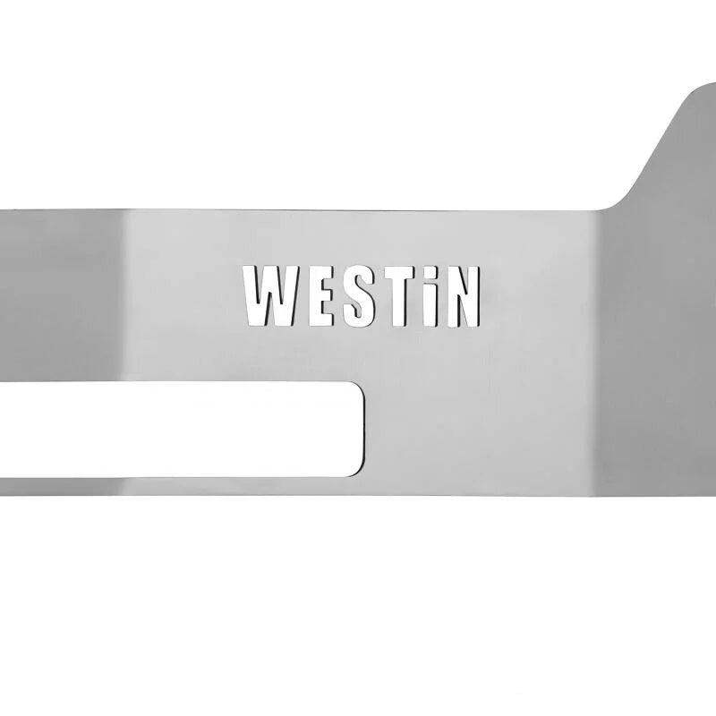 Westin 2014-2017 Chevrolet Silverado 1500 MAX Winch Tray Face Plate - SS - Back View