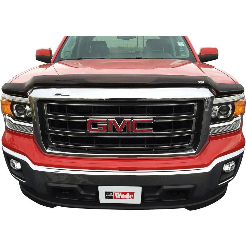 Westin 2014-2017 GMC Sierra 1500 Wade Platinum Bug Shield - Smoke - Back View