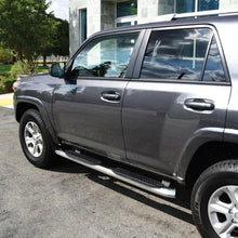 Load image into Gallery viewer, Westin 2014-2017 Toyota 4Runner SR5 PRO TRAXX 4 Oval Nerf Step Bars - SS - Installation View