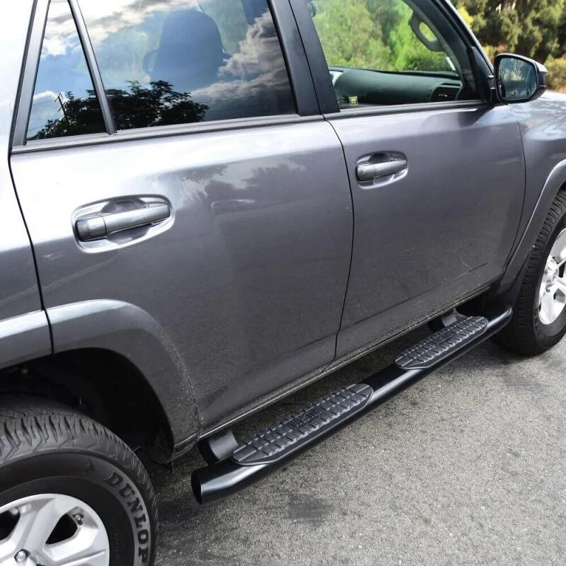 Westin 2014-2017 Toyota 4Runner SR5 PRO TRAXX 5 Oval Nerf Step Bars - Black - Side View