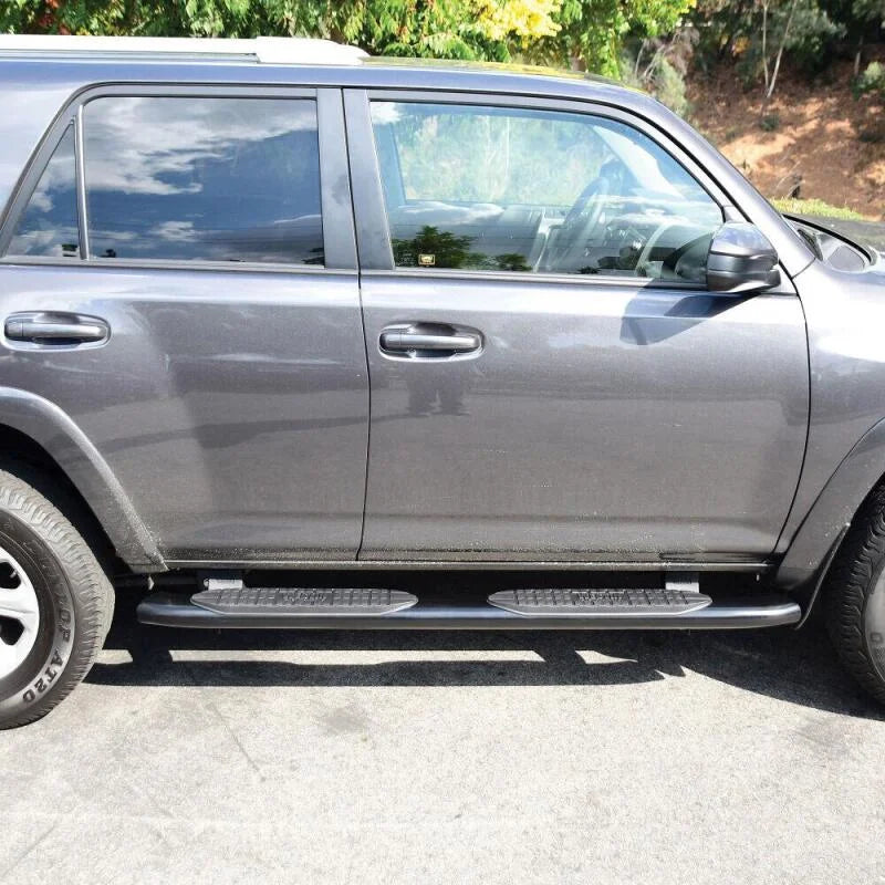 Westin 2014-2017 Toyota 4Runner SR5 PRO TRAXX 5 Oval Nerf Step Bars - Black - Installation View