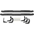 Load image into Gallery viewer, Westin 2014-2018 Chevrolet/GMC Silverado Sierra 1500 Dbl Cab PRO TRAXX 4 Oval Nerf Step Bars - Black - Back View