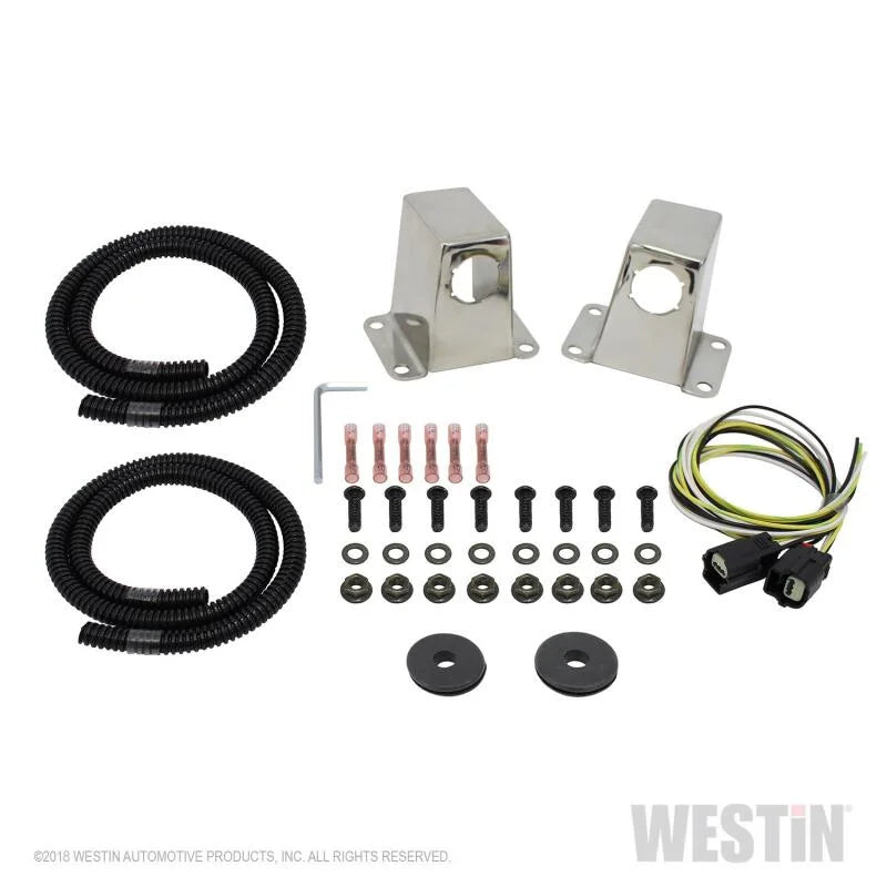 Westin 2014-2018 Chevrolet/GMC Truck/SUV Sensor Relocator - Polished - Back View