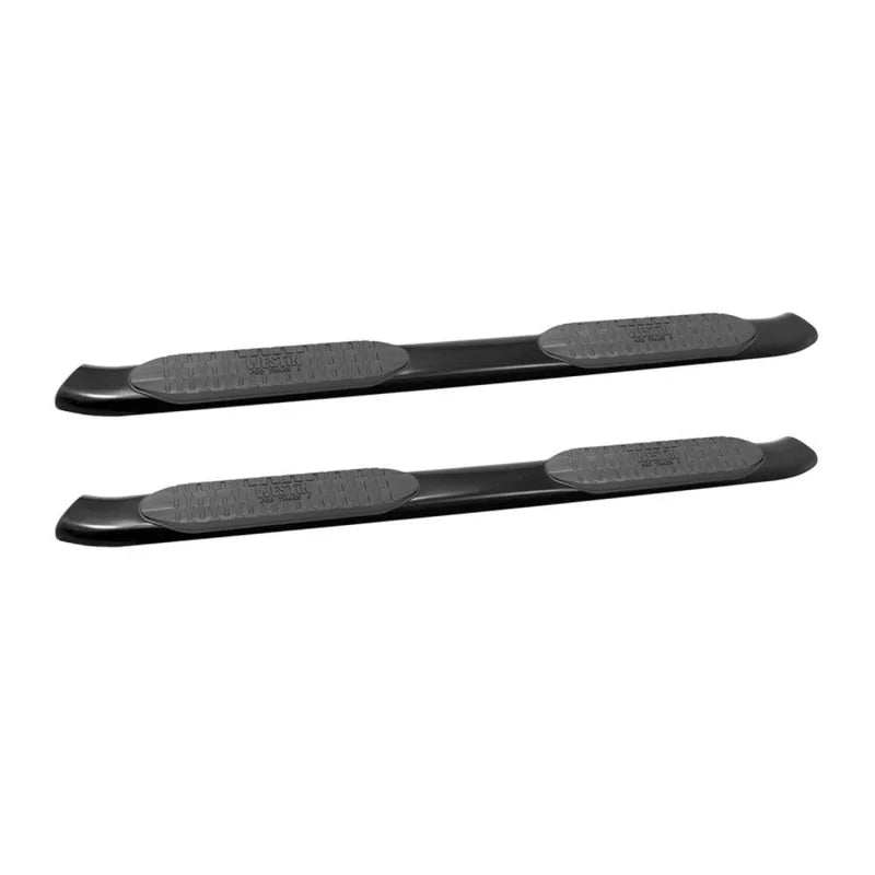 Westin 2014-2018 Chevy Silverado 1500 Crew Cab PRO TRAXX 5 Oval Nerf Step Bars - Black - Main Product View