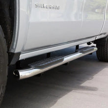 Load image into Gallery viewer, Westin 2014-2018 Chevy Silverado 1500 Crew Cab PRO TRAXX 5 Oval Nerf Step Bars - SS - Side View