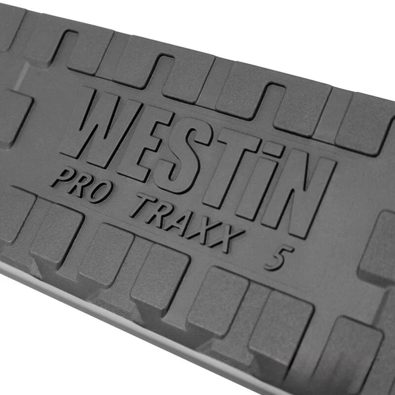 Westin 2014-2018 Chevy Silverado 1500 Reg Cab PRO TRAXX 5 Oval Nerf Step Bars - Black - Installation View