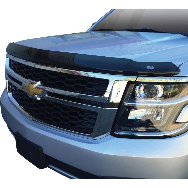 Westin 2015-2018 Chevrolet Suburban/Tahoe Wade Platinum Bug Shield - Smoke - Side View