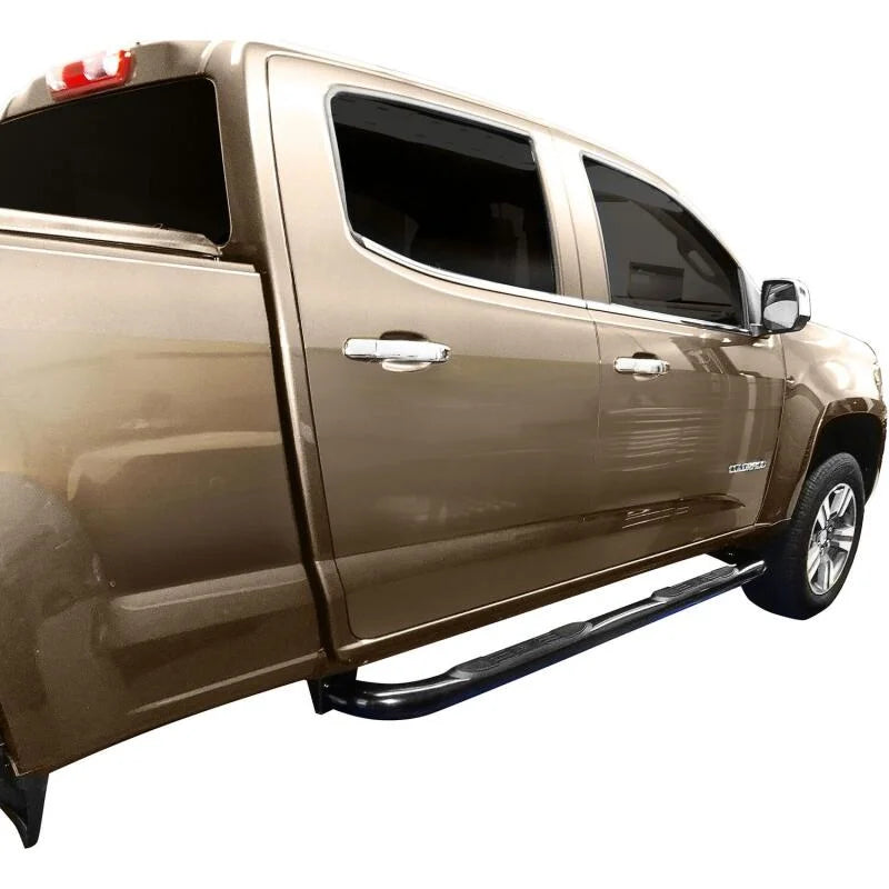 Westin 2015-2018 Chevrolet/GMC Colorado/Canyon Extended Cab E-Series 3 Nerf Step Bars - Black - Side View