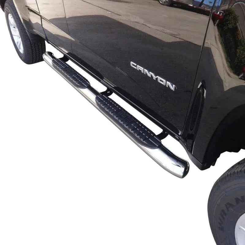 Westin 2015-2018 Chevrolet/GMC Colorado/Canyon Extended Cab PRO TRAXX 4 Oval Nerf Step Bars - SS - Side View
