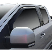 Load image into Gallery viewer, Westin 2015-2018 Ford F-150 SuperCab Wade In-Channel Wind Deflector 4pc - Smoke - Side View
