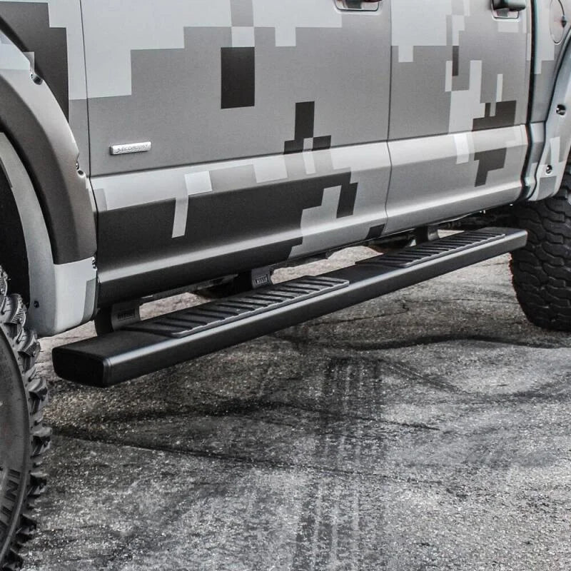 Westin 2015-2018 Ford F-150 SuperCrew R7 Nerf Step Bars - Black - Side View