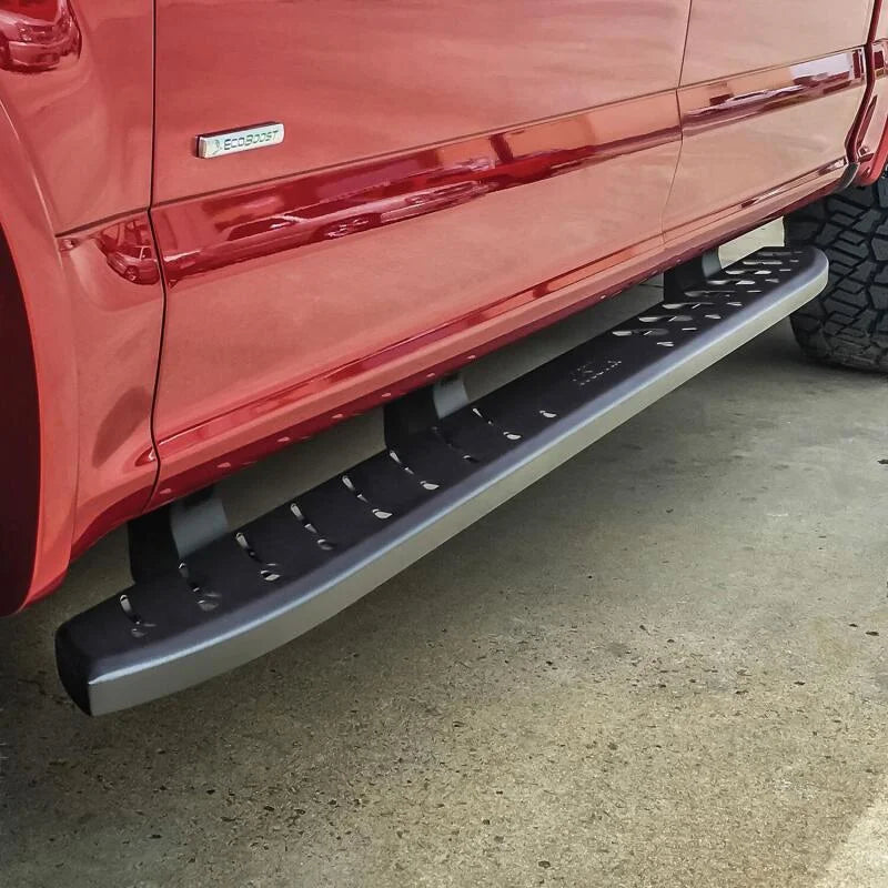 Westin 2015-2018 Ford F-150 SuperCrew Thrasher Running Boards - Textured Black - Back View