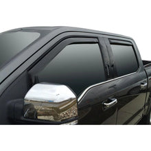 Load image into Gallery viewer, Westin 2015-2018 Ford F-150 SuperCrew Wade In-Channel Wind Deflector 4pc - Smoke - Side View