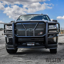 Load image into Gallery viewer, Westin 2016-2018 Chevrolet Silverado 1500 HDX Grille Guard - Black - Installation View