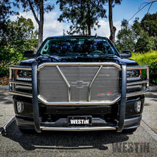 Load image into Gallery viewer, Westin 2016-2018 Chevrolet Silverado 1500 HDX Grille Guard - SS - Back View