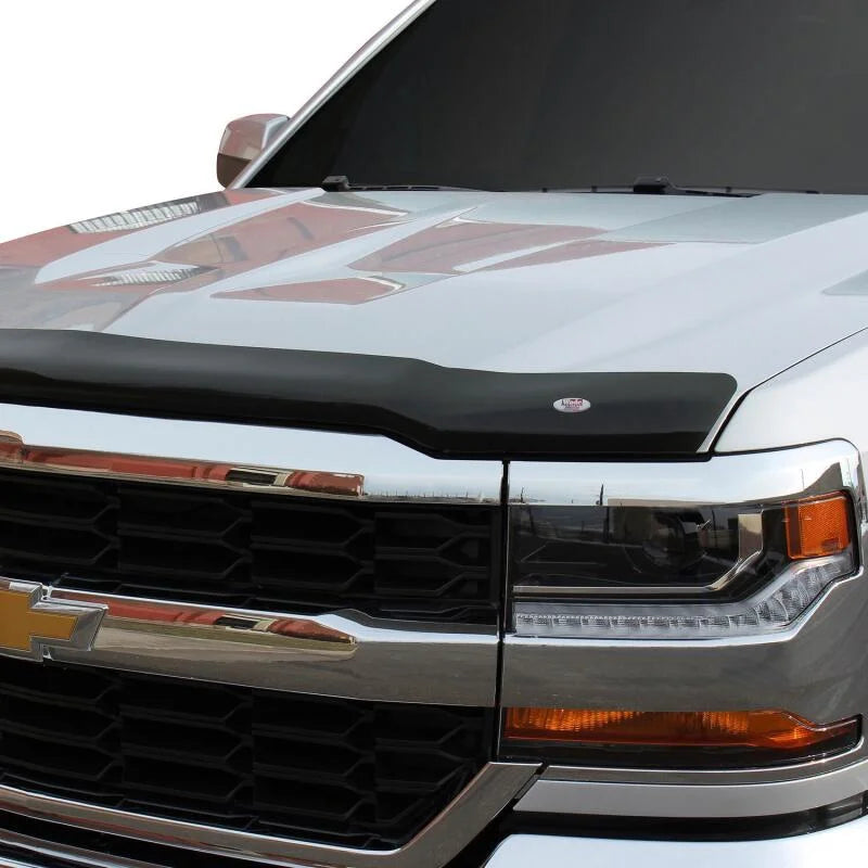 Westin 2016-2018 Chevrolet Silverado 1500 Wade Platinum Bug Shield - Smoke - Side View