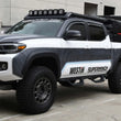 Load image into Gallery viewer, Westin 2016-2018 Toyota Tacoma Double Cab 4dr Wade In-Channel Wind Deflector 4pc - Smoke - Back View