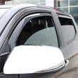 Load image into Gallery viewer, Westin 2016-2018 Toyota Tacoma Double Cab 4dr Wade In-Channel Wind Deflector 4pc - Smoke - Installation View