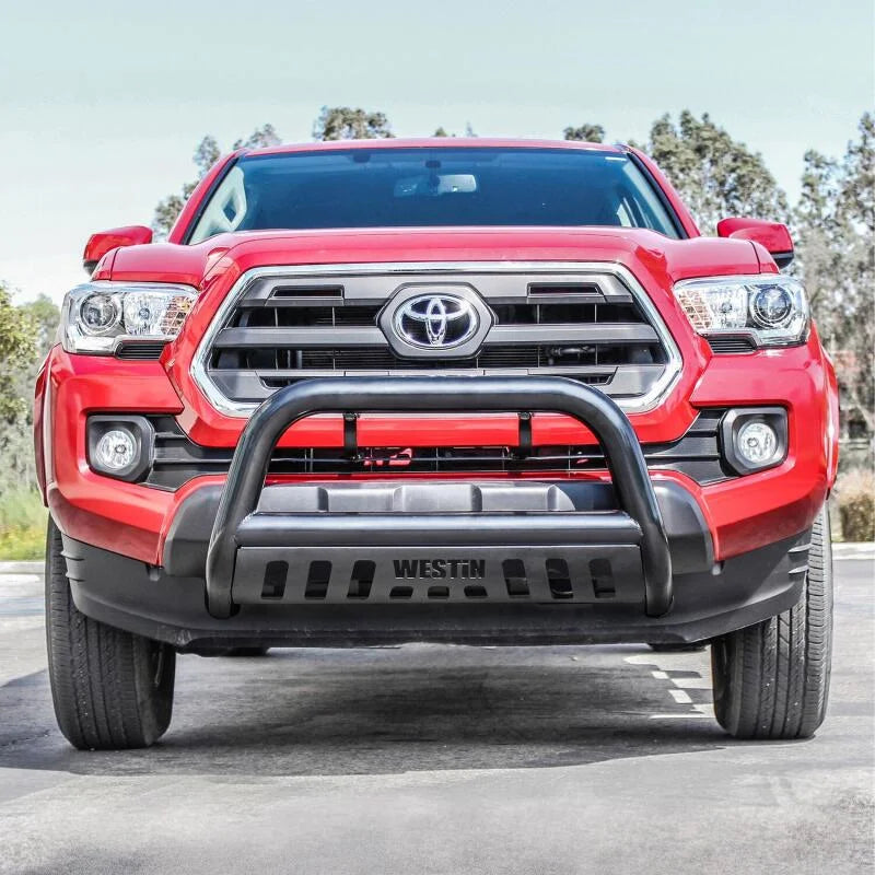 Westin 2016-2018 Toyota Tacoma E-Series Bull Bar - Black - Back View