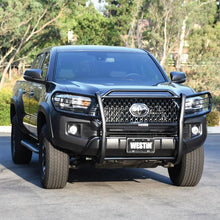 Load image into Gallery viewer, Westin 2016-2018 Toyota Tacoma Sportsman Grille Guard - Black - Installation View