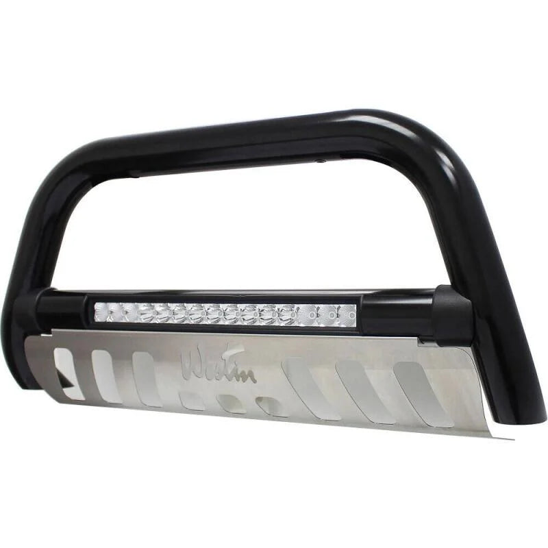 Westin 2016-2018 Toyota Tacoma Ultimate LED Bull Bar - Textured Black - Side View