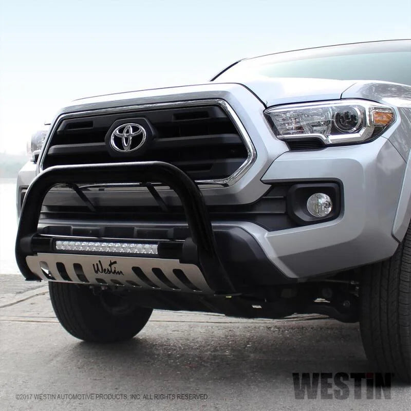 Westin 2016-2018 Toyota Tacoma Ultimate LED Bull Bar - Textured Black - Back View