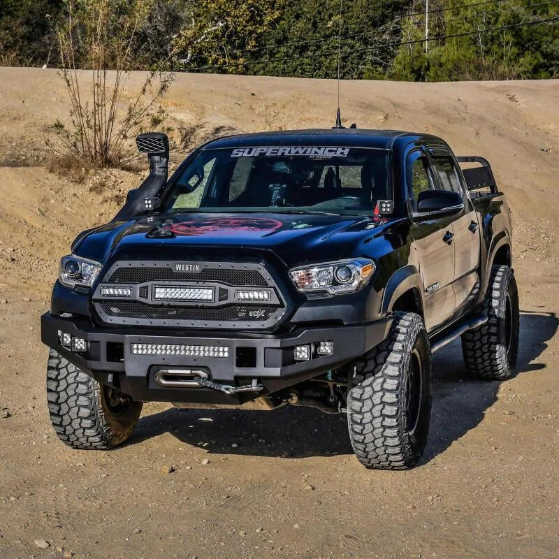 Westin 2016-2023 Toyota Tacoma Pro-Series Front Bumper - Textured Black - Back View