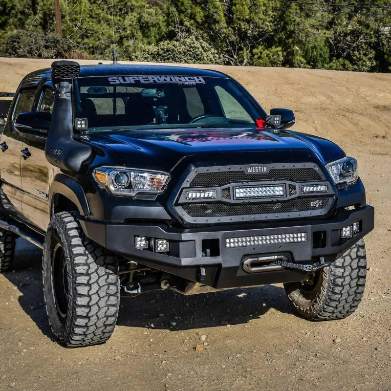 Westin 2016-2023 Toyota Tacoma Pro-Series Front Bumper - Textured Black - Additional View 6
