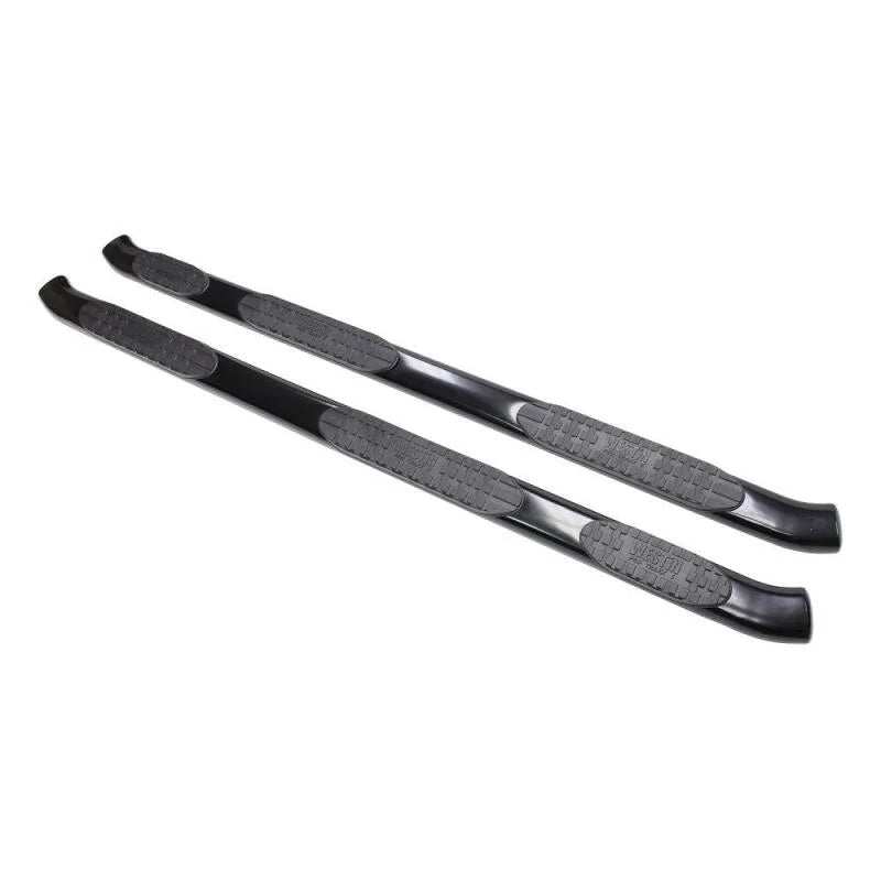 Westin 2017-2018 Ford F-250/350 Crew Cab (8ft Bed) PRO TRAXX 5 WTW Oval Nerf Step Bars - Black - Back View