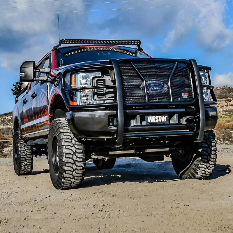 Westin 2017-2018 Ford F-250/350 HDX Grille Guard - Black - Back View