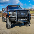 Load image into Gallery viewer, Westin 2017-2018 Ford F-250/350 HDX Grille Guard - Black - Installation View