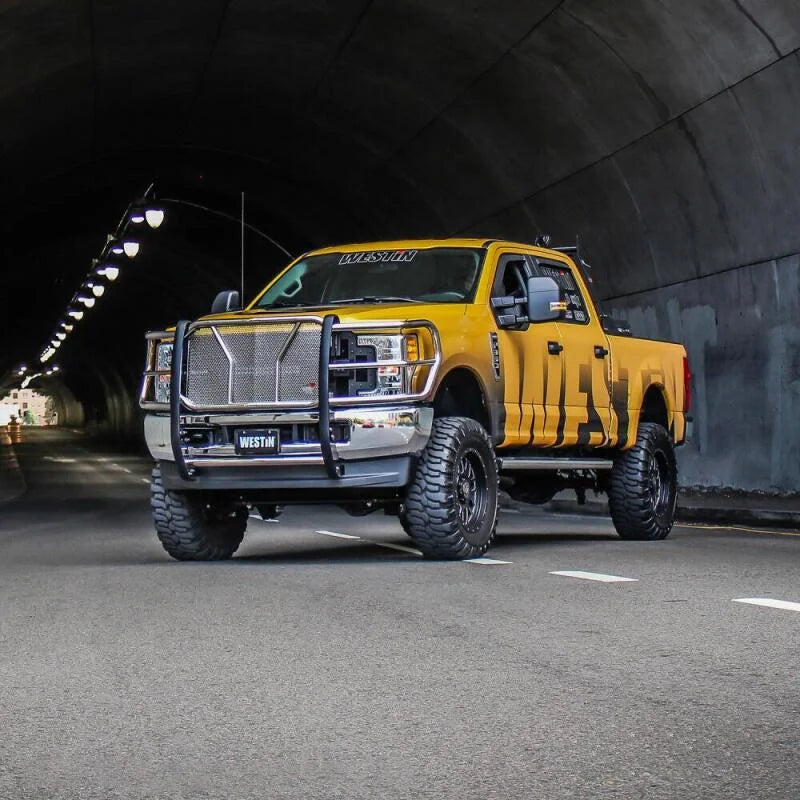 Westin 2017-2018 Ford F-250/350 HDX Grille Guard - SS - Installation View
