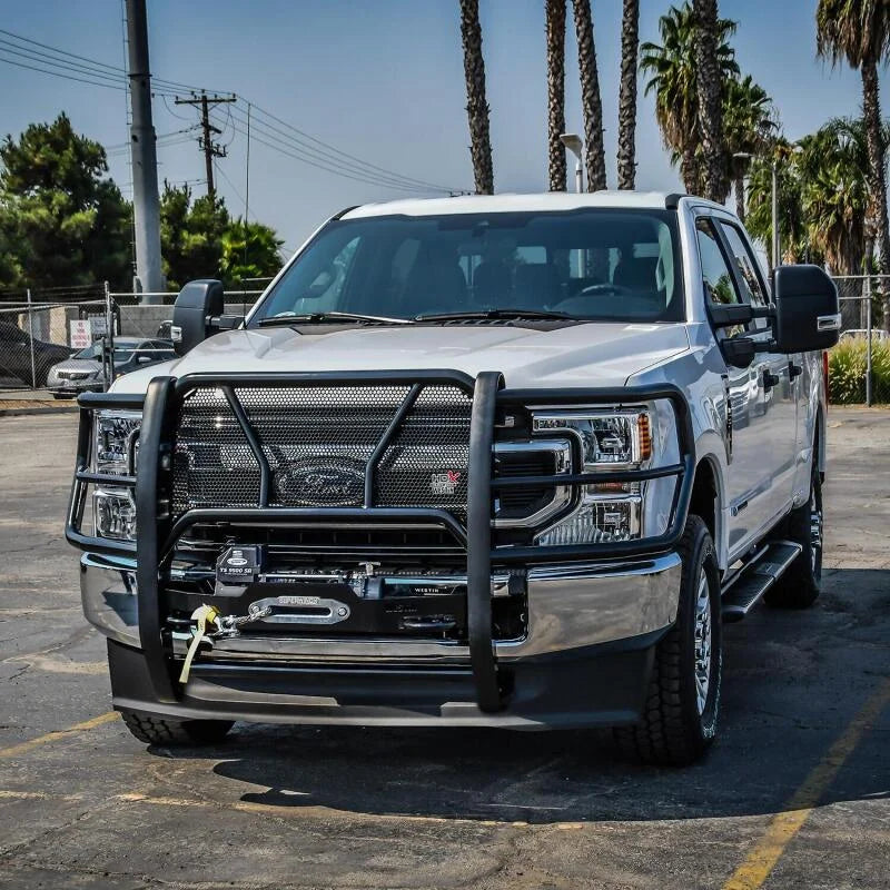Westin 2017-2018 Ford F-250/350 MAX Winch Tray - Black - Back View