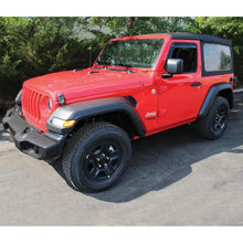 Load image into Gallery viewer, Westin 2018-2019 Jeep Wrangler JL Wade In-Channel Wind Deflector 2pc - Smoke - Back View