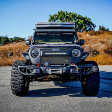 Load image into Gallery viewer, Westin 2018-2021 Jeep JL Wrangler (2dr/4dr) WJ2 Winch Tray - Black - Installation View