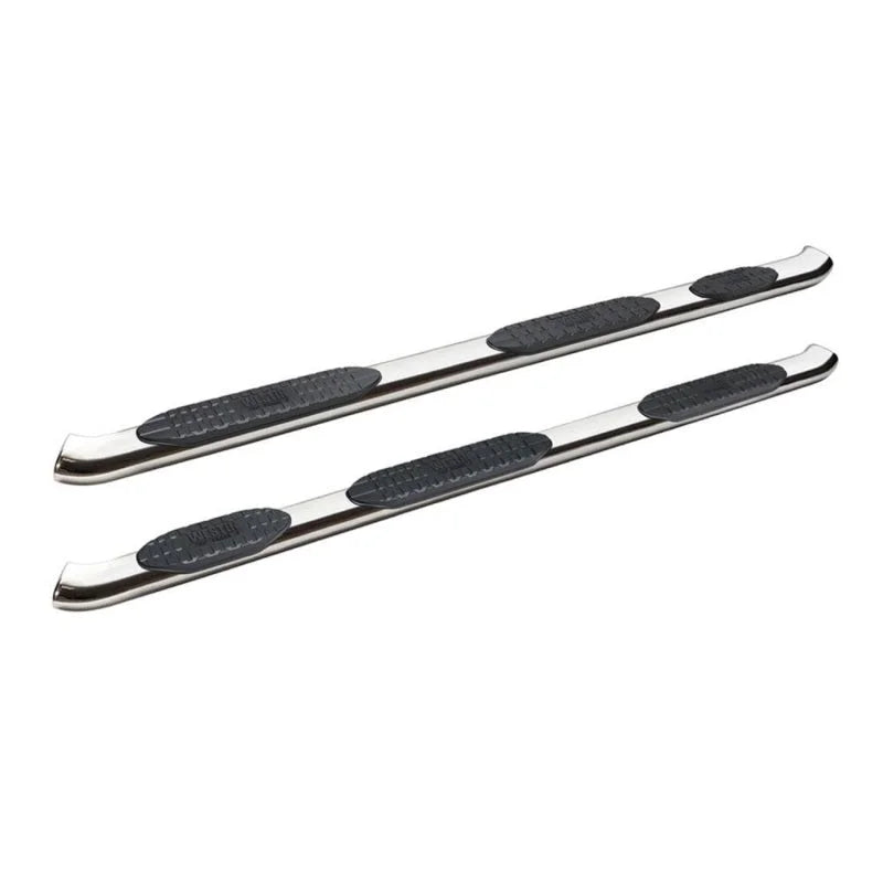 Westin 2019 Chevrolet Silverado Crew Cab PRO TRAXX 5 W2W Oval Nerf Step Bars - Stainless Steel - Main Product View