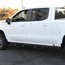 Load image into Gallery viewer, Westin 2019 Chevrolet Silverado / GMC Sierra 1500 Crew Cab Drop Nerf Step Bars - Textured Black - Side View