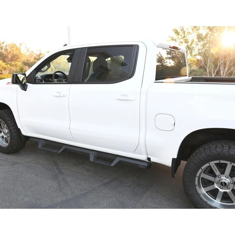 Westin 2019 Chevrolet Silverado / GMC Sierra 1500 Crew Cab Drop Nerf Step Bars - Textured Black - Additional View 5