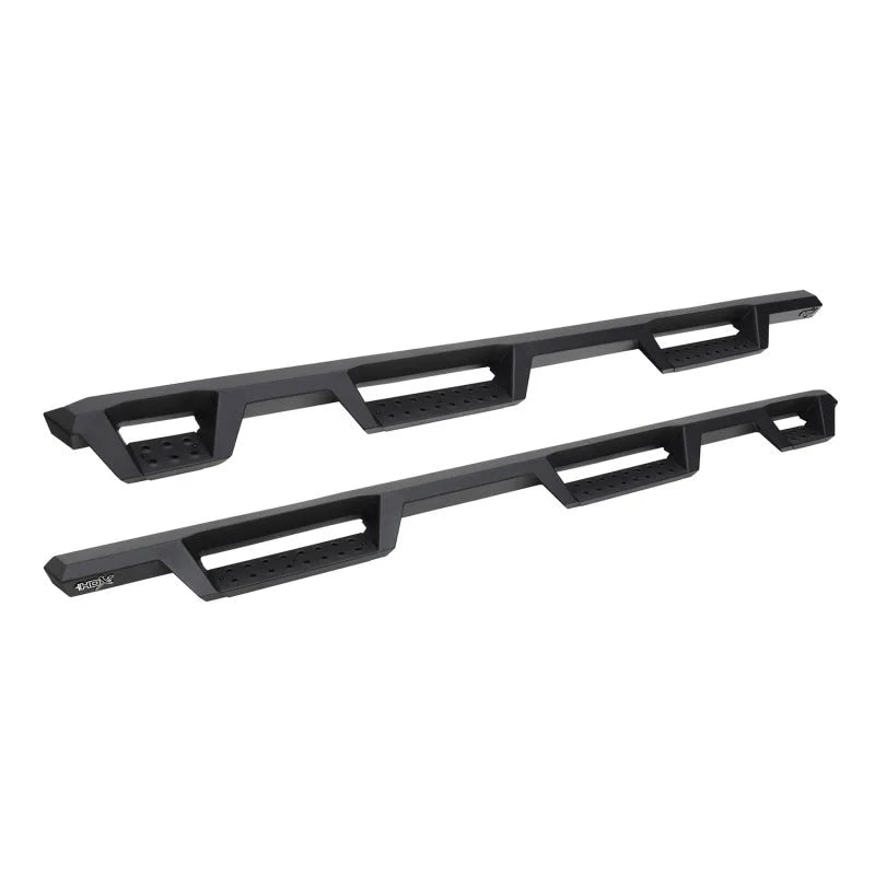 Westin 2019 Chevrolet Silverado/Sierra 1500 (5.5ft) Drop Wheel to Wheel Nerf Step Bars - Txt Black - Main Product View