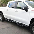 Load image into Gallery viewer, Westin 2019 Chevrolet Silverado/Sierra 1500 (5.5ft) Drop Wheel to Wheel Nerf Step Bars - Txt Black - Side View
