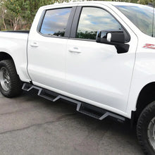 Load image into Gallery viewer, Westin 2019 Chevrolet Silverado/Sierra 1500 (5.5ft) Drop Wheel to Wheel Nerf Step Bars - Txt Black - Side View
