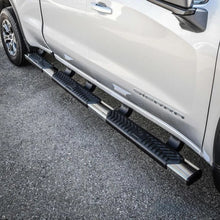 Load image into Gallery viewer, Westin 2019 Chevrolet Silverado/Sierra 1500 Crew Cab (5.5ft) R5 Modular Nerf Step Bars - SS - Back View