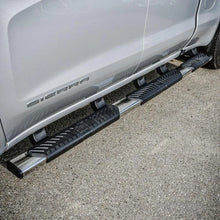 Load image into Gallery viewer, Westin 2019 Chevrolet Silverado/Sierra 1500 Crew Cab (5.5ft) R5 Modular Nerf Step Bars - SS - Installation View